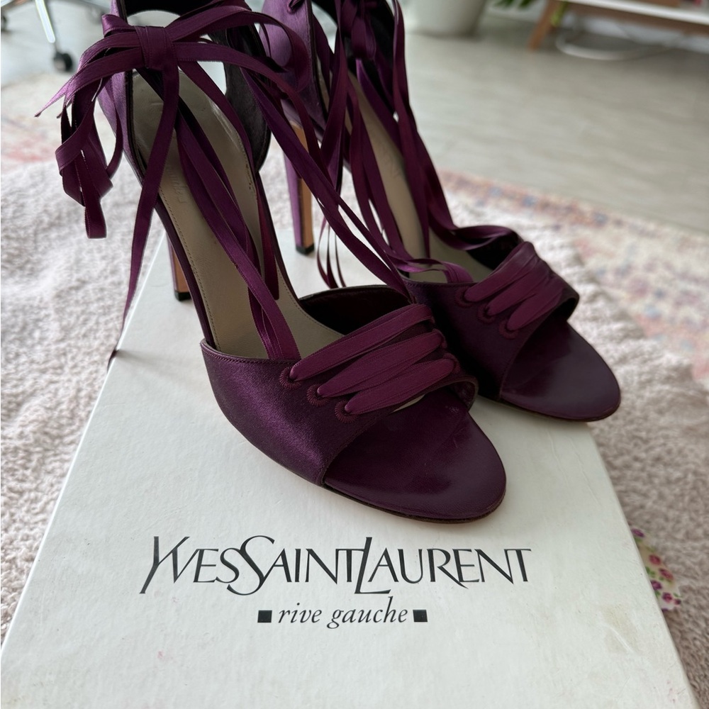 Yves Saint Laurent Deep Purple Heels